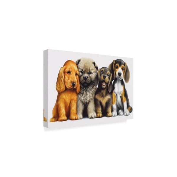 Harro Maass 'Young Dogs' Canvas Art,22x32